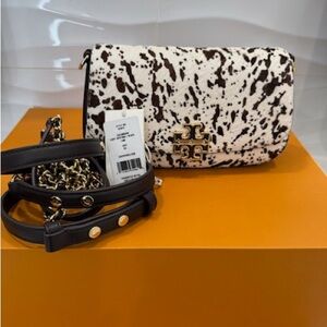 Tory Burch Black and White Crossbody Bag